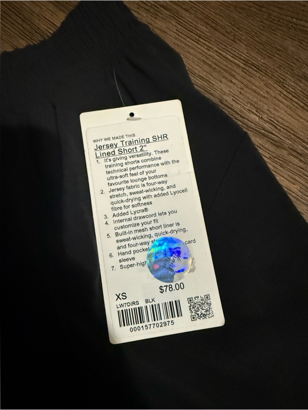 Lululemon Athletica Black Athletic Shorts NWT - Picture 8 of 9